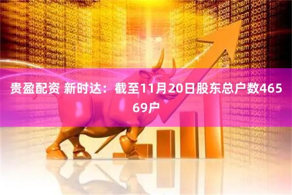 贵盈配资 新时达：截至11月20日股东总户数46569户