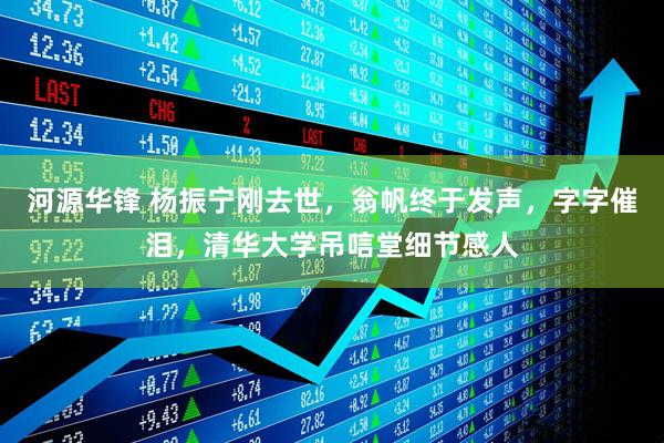 河源华锋 杨振宁刚去世，翁帆终于发声，字字催泪，清华大学吊唁堂细节感人