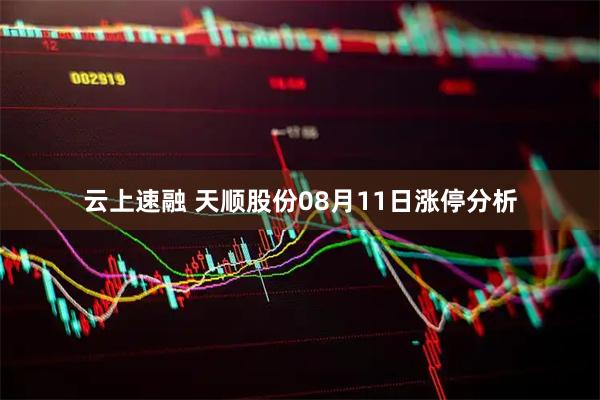 云上速融 天顺股份08月11日涨停分析