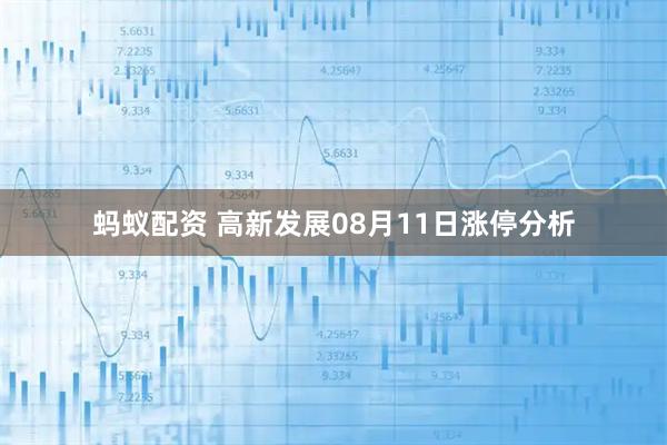 蚂蚁配资 高新发展08月11日涨停分析