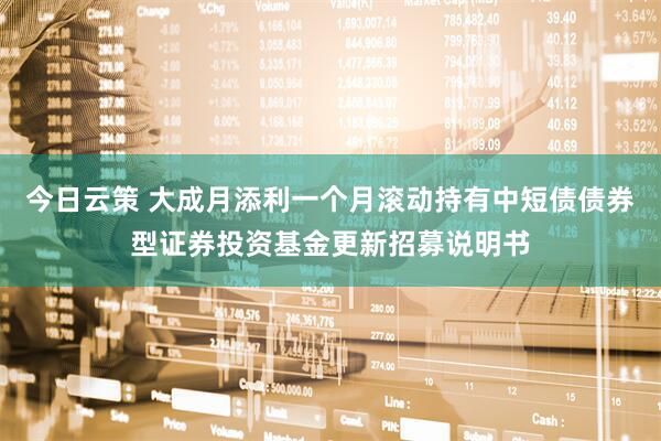 今日云策 大成月添利一个月滚动持有中短债债券型证券投资基金更新招募说明书